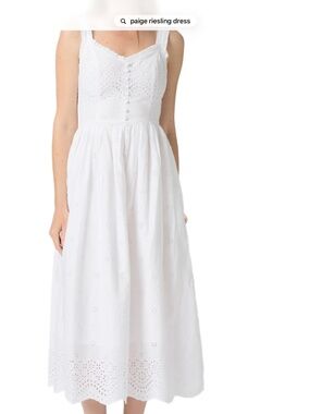 Paige white dress, size 8